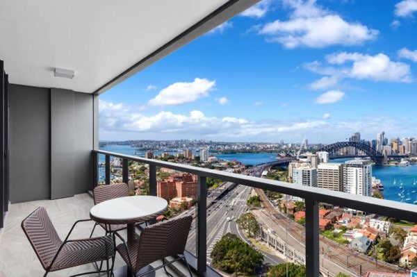 Výhled z Meriton Suites North Sydney